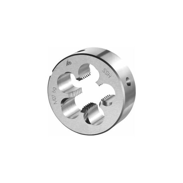 Holex M27X3 HSS Round Die, Closed/Pre-Slit Form 140330 M27 - main